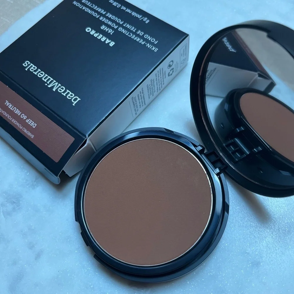 New bareMinerals DEEP 60 NEUTRAL Barepro 16HR Skin-Perfecting Powder Foundation‎
